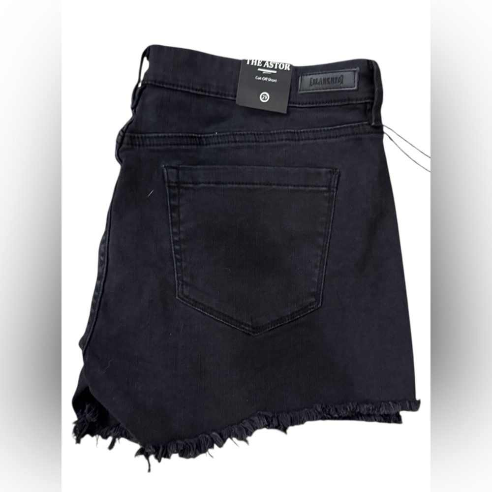 Blank NYC Black Denim Cut Off Shorts Size 29 NWT - Picture 3 of 5
